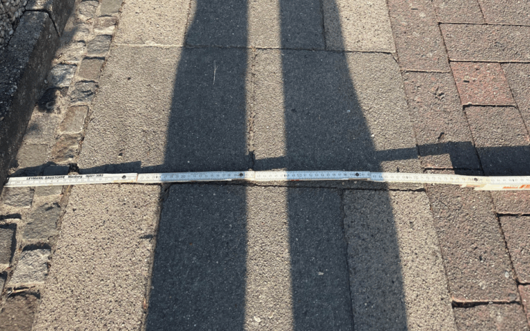 Osnabrücks schmalster Gehweg liegt in Voxtrup